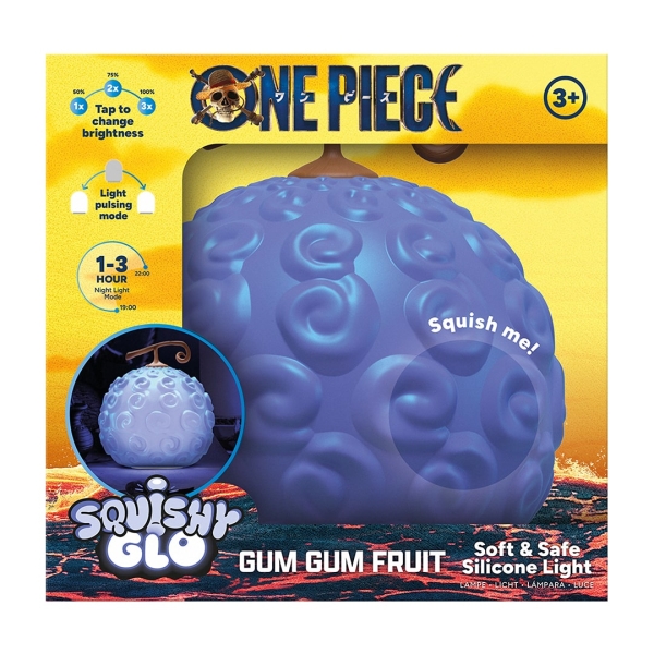 Candeeiro One Piece (Netflix) – SquishyGlo – Gum Gum Fruit