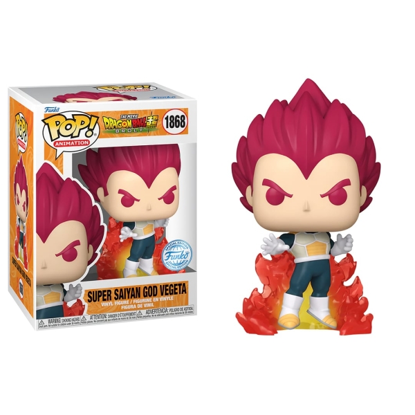 Figura Dragon Ball Super: Broly (The Movie) – POP! Animation 1868 – Super Saiyan God Vegeta (Aura) SE